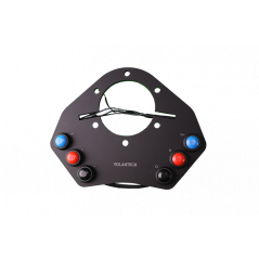 6-button control mounting plate for aftermarket racing steering wheels on Megane 3 RS.