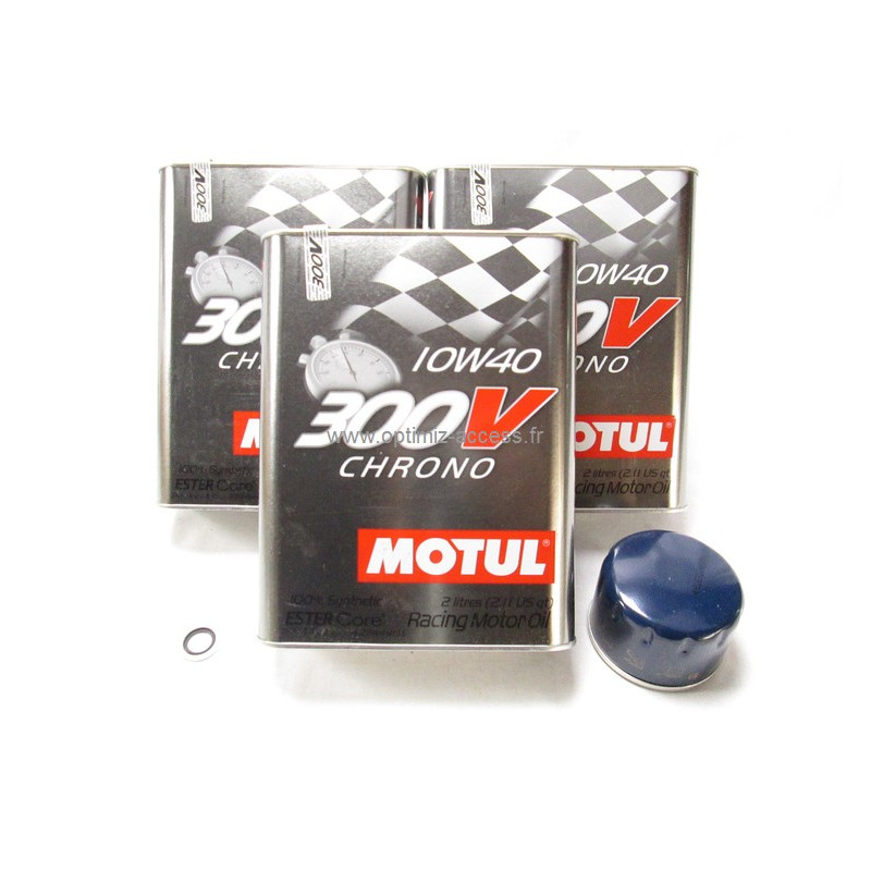 Kit Vidange Motul 300V 10w40 Clio 16S/Williams