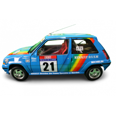 Miniature Renault 5 GT TURBO 1:18 Tour de Corse