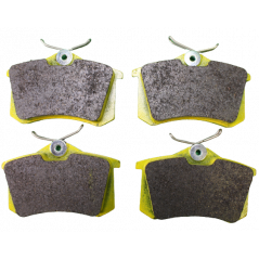 Pagid Racing RSL29 yellow compound high-endurance rear brake pad set, profile reference 1158.