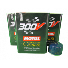 Kit Vidange Motul 300V 15w50 GT TURBO