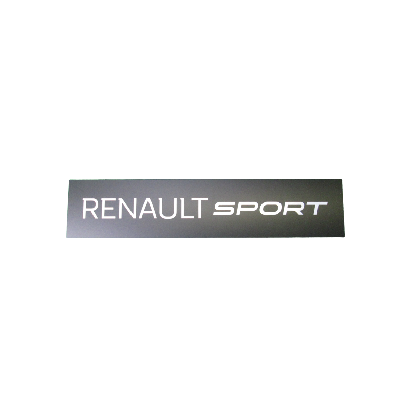 Plaque Renault Sport fond Noir