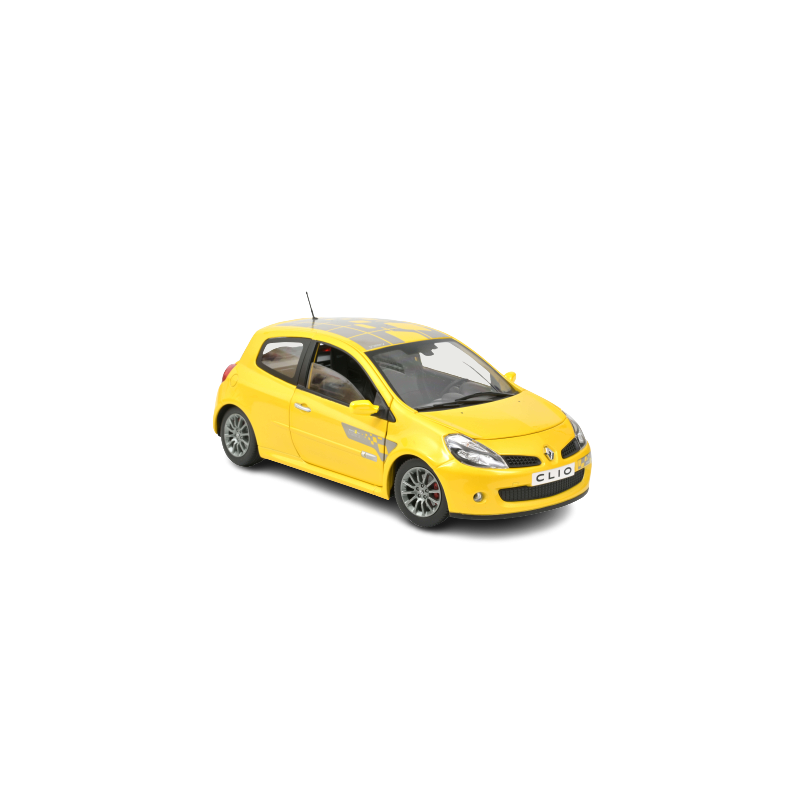 Miniature RENAULT CLIO RS "F1 TEAM" 2007 - JAUNE SIRIUS 1/18 Norev
