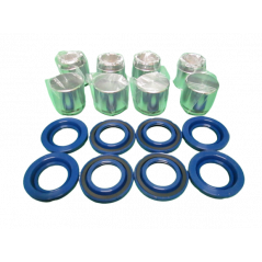 High-precision rear brake caliper replacement piston kit for Porsche 997 GT3, GT2, and Turbo, SKU: BP-408BSP. High-precision rear brake caliper replacement piston kit for Porsche 997 GT3, GT2, and Turbo, SKU: BP-408BSP.