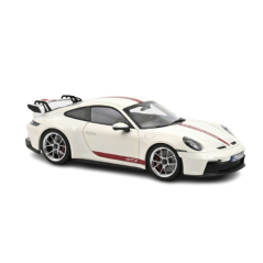 Miniature Porsche 992 GT3 blanche 1:18