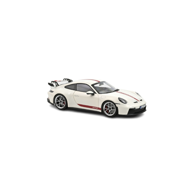 Miniature Porsche 992 GT3 blanche 1:18