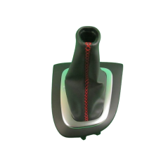 Soufflet De Levier De Vitesse En Cuir Pour Volkswagen Fox (2004+) – Cuir Noir, Couture Double Fil