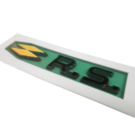 Logo Arrière "R.S." Noir Double Drapeau Renault Megane 4 RS (Origine)
