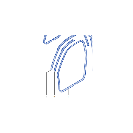 Joint gauche porte Clio 2 RS