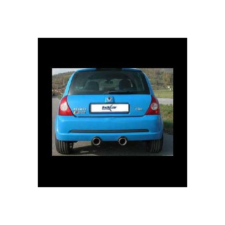 Silencieux 2x102 inoxcar clio 2 RS3