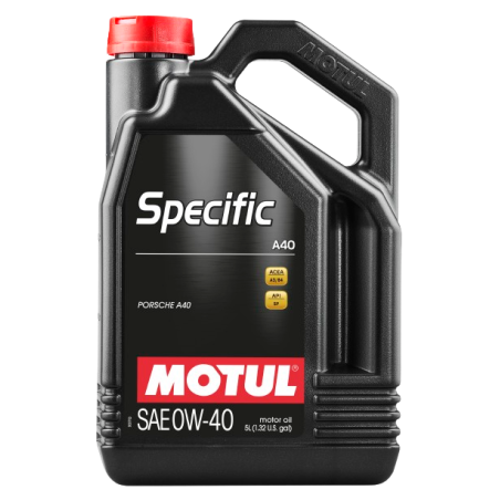 Huile Motul A40 Specific Porsche 0w40 - 5L