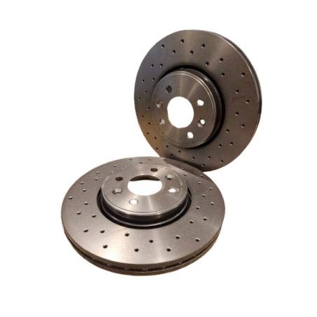 Paire de disques de frein perces Clio 2 X65 Cup