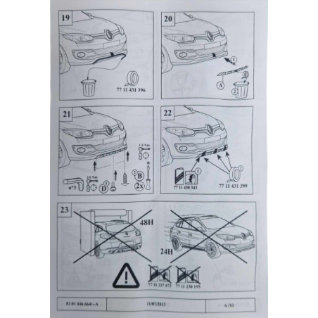 Rajout de pare-choc avant Megane 3 Phase 3