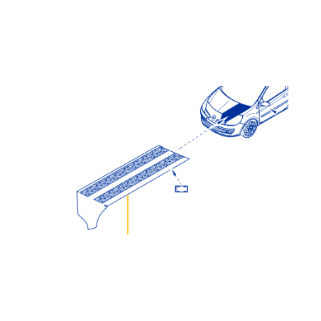 Bandes Gordini capot Clio 3 RS