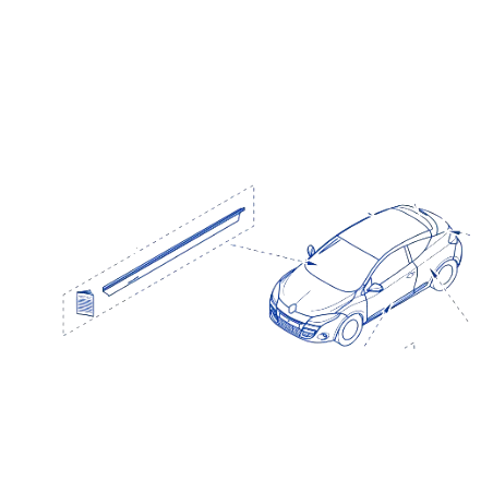 Sticker latéral droit Megane 3 RS Redbull RB8