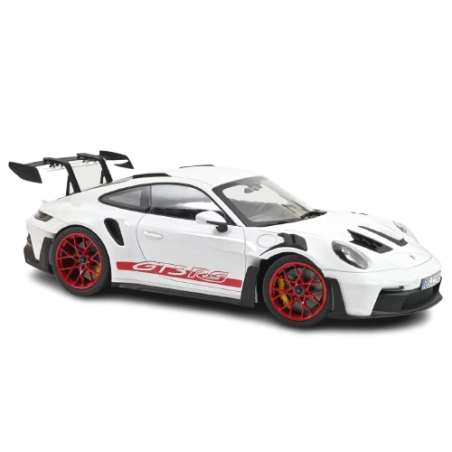 Miniature Porsche 992 GT3 RS Blanc - Jantes Rouges - Norev 1/12