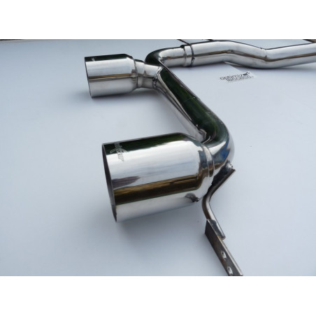 Inoxcar Rear Tube Exhaust 80mm Tips - Renault Megane 2 RS