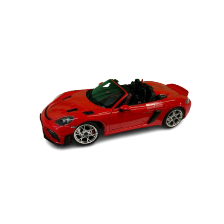 Miniature Porsche 718 Spyder RS 2023 Rouge Indien Norev 1/18
