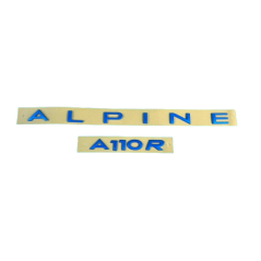 Monogramme Bleu Alpine A110R - Véritable Pièce d'Origine