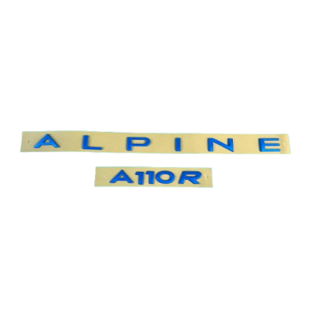 Genuine Blue Alpine A110R Monogram - OEM Badge