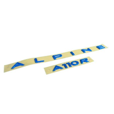 Genuine Blue Alpine A110R Monogram - OEM Badge