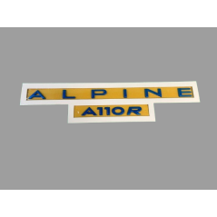 Genuine Blue Alpine A110R Monogram - OEM Badge
