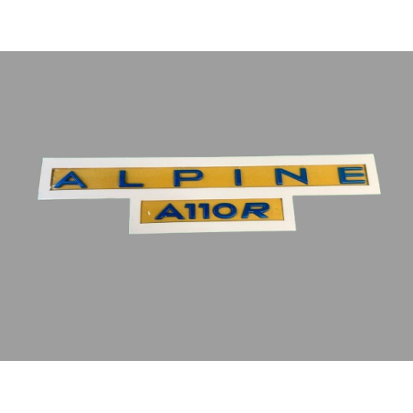 Genuine Blue Alpine A110R Monogram - OEM Badge