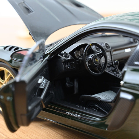 Miniature Porsche Cayman GT4 RS 2023 PACK WEISSACH Vert Brewster 1/18 - Norev