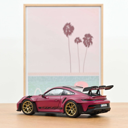 Norev 1/18 Miniature Porsche 992 GT3 RS Weissach Package Ruby Star