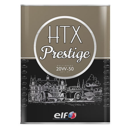 ELF HTX PRESTIGE 20W50 Oil - 5L Can for Classic Cars