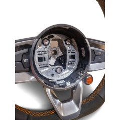 Volant Cuir/Alcantara Orange Alpine A110S - Origine Alpine