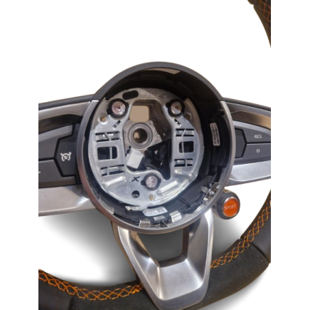 Volant Cuir/Alcantara Orange Alpine A110S - Origine Alpine