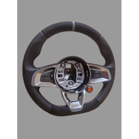 Alpine A110 Leather/Alcantara Grey Steering Wheel - Genuine Alpine