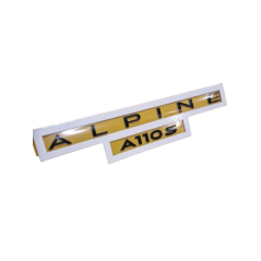 Black Rear Logo "ALPINE A110S" - Genuine Alpine A110