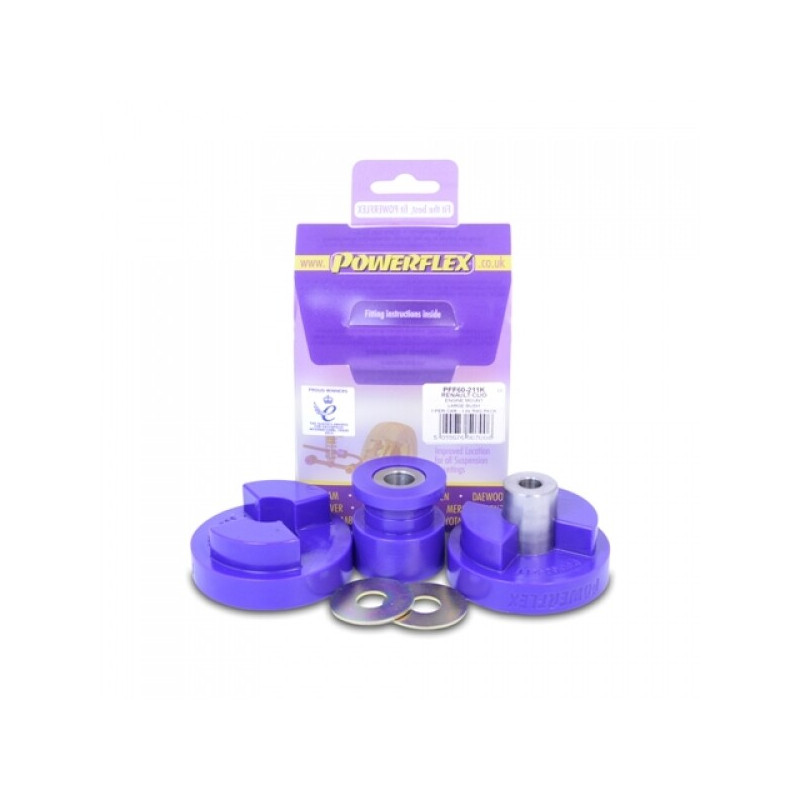 Silent-bloc Powerflex Violet anti-cabrage arrière central (OS) Clio RS2/RS3 et Twingo 2 RS