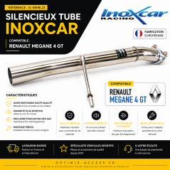 Silencieux Tube Inoxcar Megane 4 GT Échappement Inox