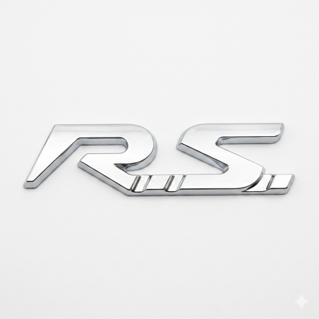 MONOGRAMME LOGO RENAULT MEGANE 3 RS SPORT ARGENT GRIS