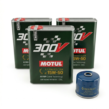 Kit Vidange Motul 300V 15w50 Clio 16S/Williams