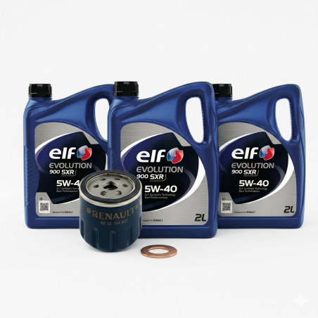 Complete Engine Oil Change Kit for Renault Megane 3 RS (ELF 5W40 Oil & Renault Filter)