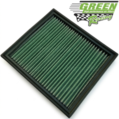 Filtre à air sport lavable en coton Green Filter pour Clio RS et Mégane RS - Réf P457612 7711158636.