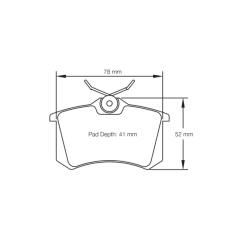 Rear Pagid RSL29 1158 Brake Pads