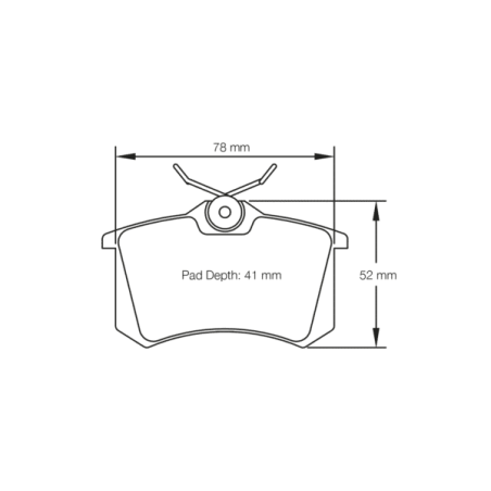 Rear Pagid RSL29 1158 Brake Pads