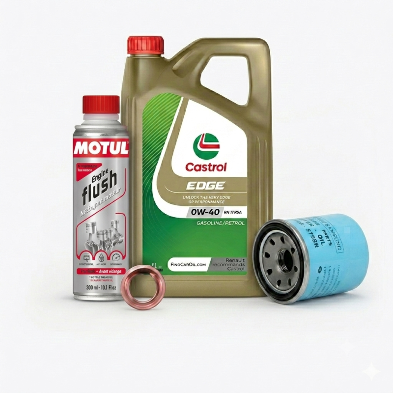 Kit Nettoyage et Vidange Moteur Castrol 0w40 - Renault Clio 4 RS, Megane 4 RS & Alpine A110 Kit Nettoyage et Vidange Moteur Castrol 0w40 - Renault Clio 4 RS, Megane 4 RS & Alpine A110