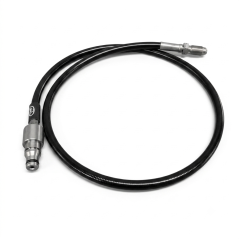 HEL Performance stainless steel braided aviation clutch hose with steel fittings for Renault Megane 2 RS.