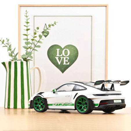 Porsche 911 GT3 RS 992 Tribute Carrera RS 1/12 Blanc Vert Norev