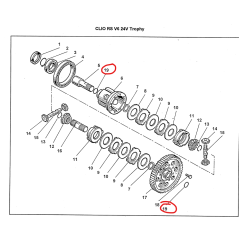 SADEV 32.2x3 Exit Axial Differencial O-Ring 0201005C | Renault Clio 2 V6 trophy