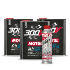 6L Motul 300V Le Mans 20W60 Oil Kit + Engine Flush