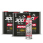 Kit Vidange 6L Motul 300V Competition 15W50 + Engine Flush