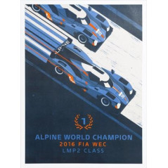 Affiche / Poster collector numérotée Alpine 80x60cm