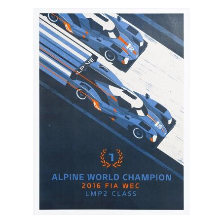 Numbered Alpine Collector Poster 80x60cm